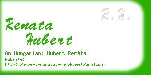 renata hubert business card